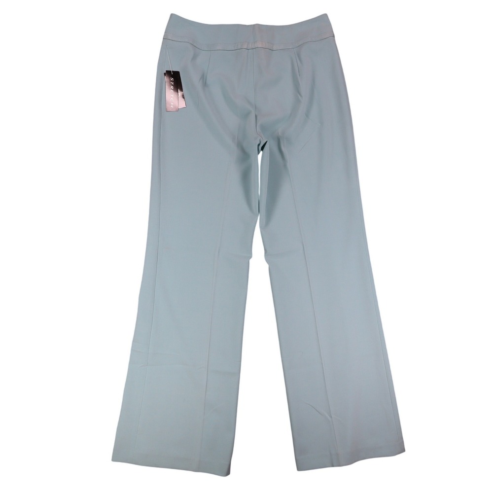 AGB Byer California Pants Womens 10 Y2K Light Blue Wide Leg Stretch Trousers NEW